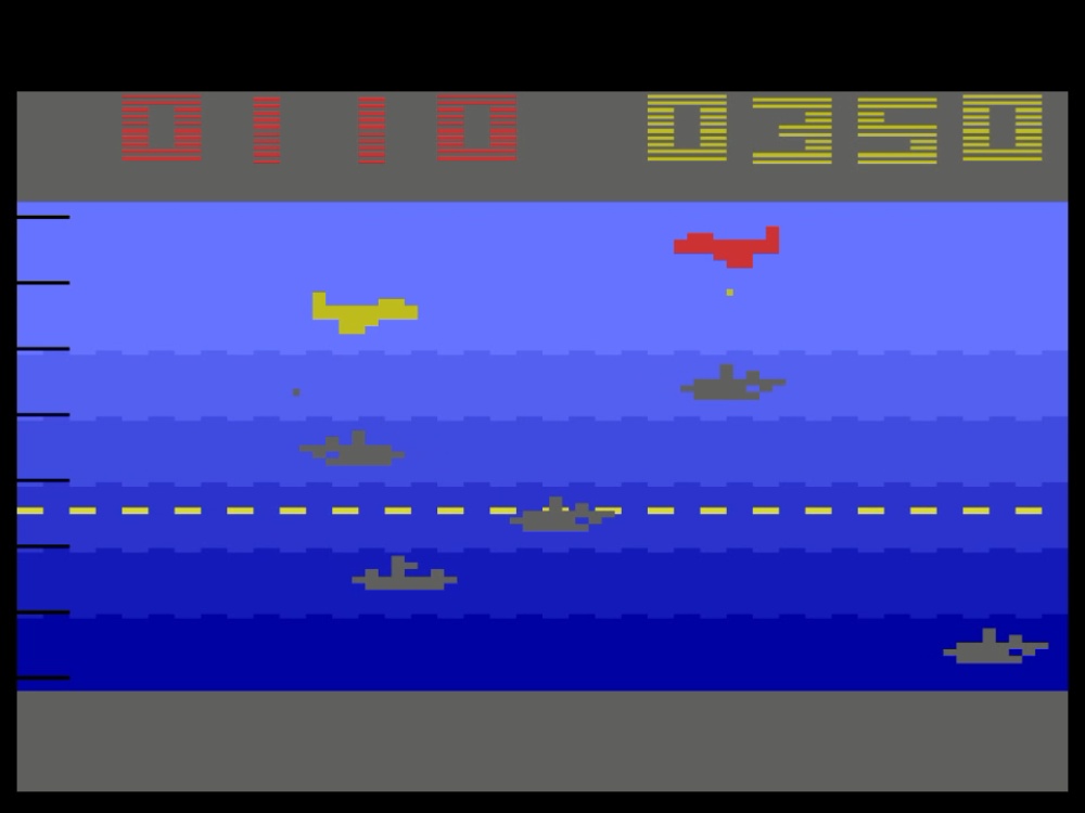 Screenshot of Canyon Bomber for Atari 2600